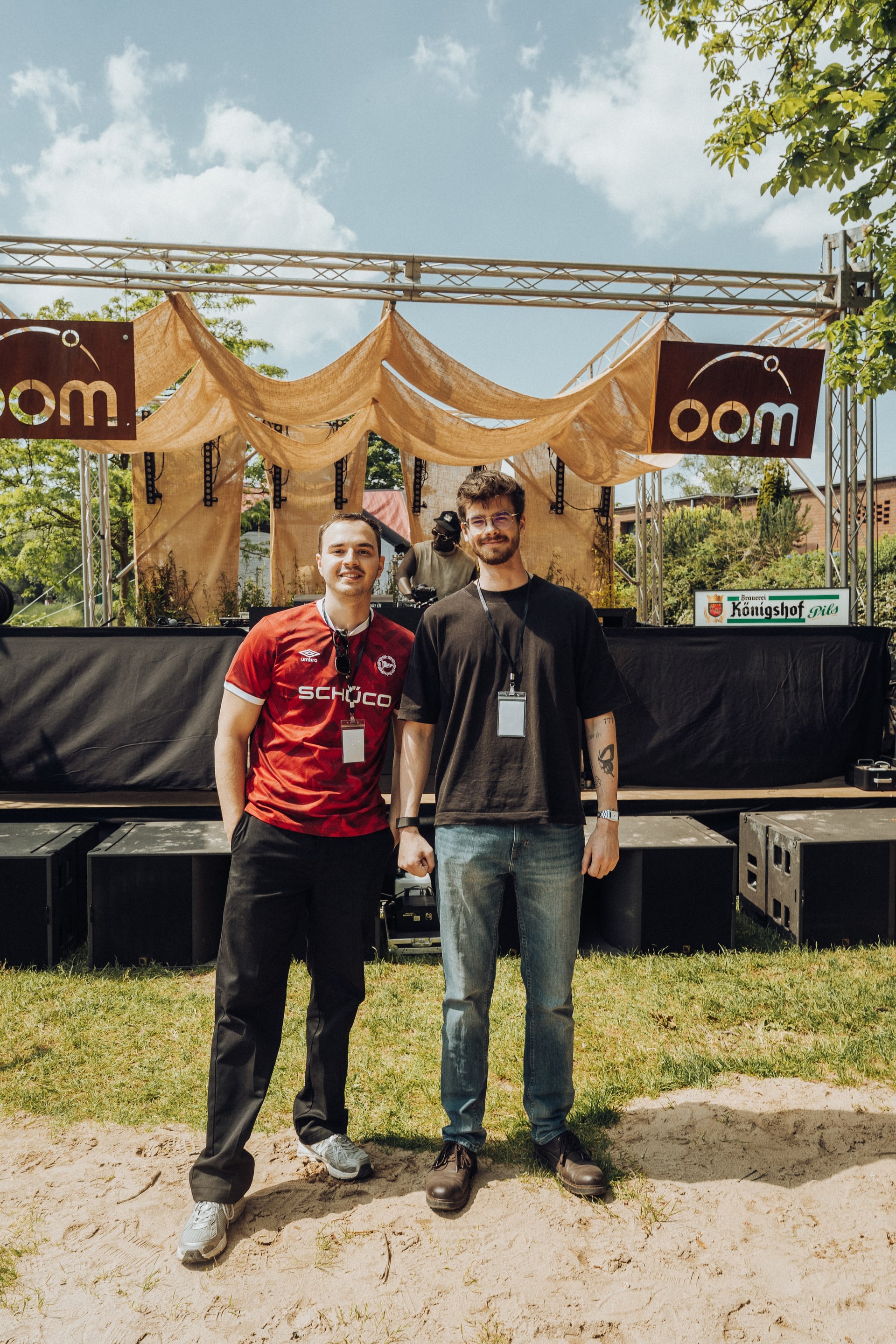 Paul Kelle und Kollege bei einem Open-Air-Event in Bonn